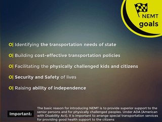 Medicaid rules and Non emergency Medical Transport