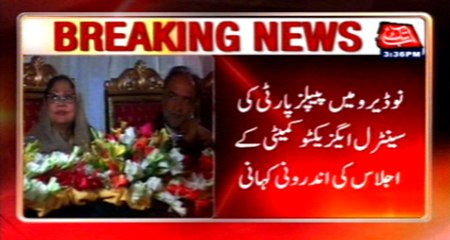 Inside Story of PPP CEC Meeting in Naudero