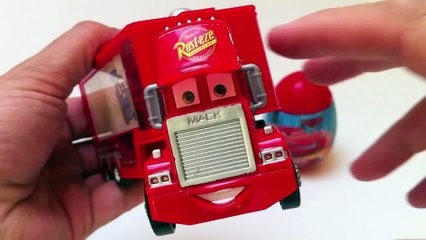 Disney Pixar Cars 2 Mack truck + Kinder surprise egg unwrapping