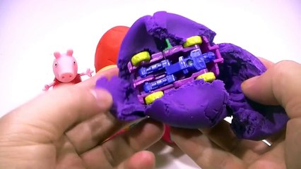 PLAY DOH kinder surprise eggs xitrum Minions Peppa pig español toys