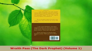 Read  Wraith Pass The Dark Prophet Volume 1 Ebook Free