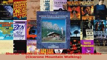 Download  Shorter Walks in the Dolomites 40 selected walks Cicerone Mountain Walking Ebook Online