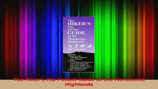 Download  The Hikers Hip Pocket Guide to the Mendocino Highlands Ebook Free
