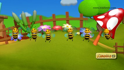 Ten little bumblebees rhyme | nursery rhymes | baby songs | Kiddiestv