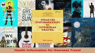PDF Download  Health Information for Overseas Travel PDF Online
