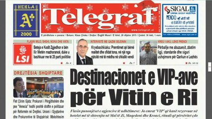 Ditë e Re, 28 dhjetor 2015 - Ora News - Të parët për lajmin e fundit