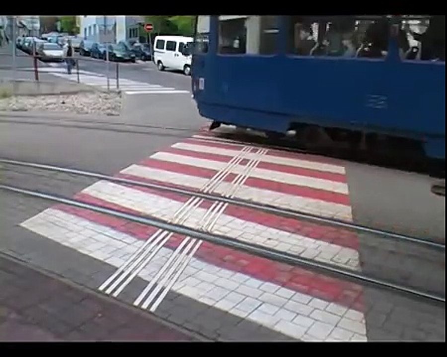 Skateboarding a Pallet Down Tram Tracks