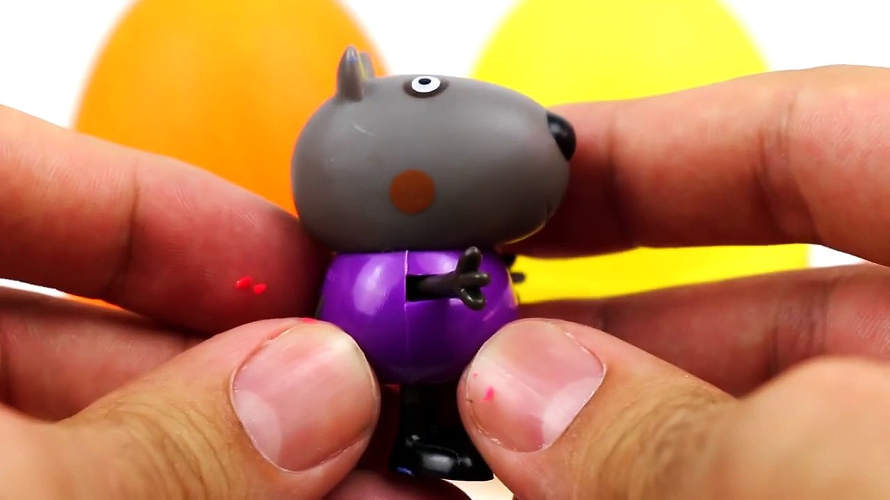 Simple Learn Colours With Surprise Eggs! Fun Peppa Pig Play Doh Learning Colors surprise eggs
