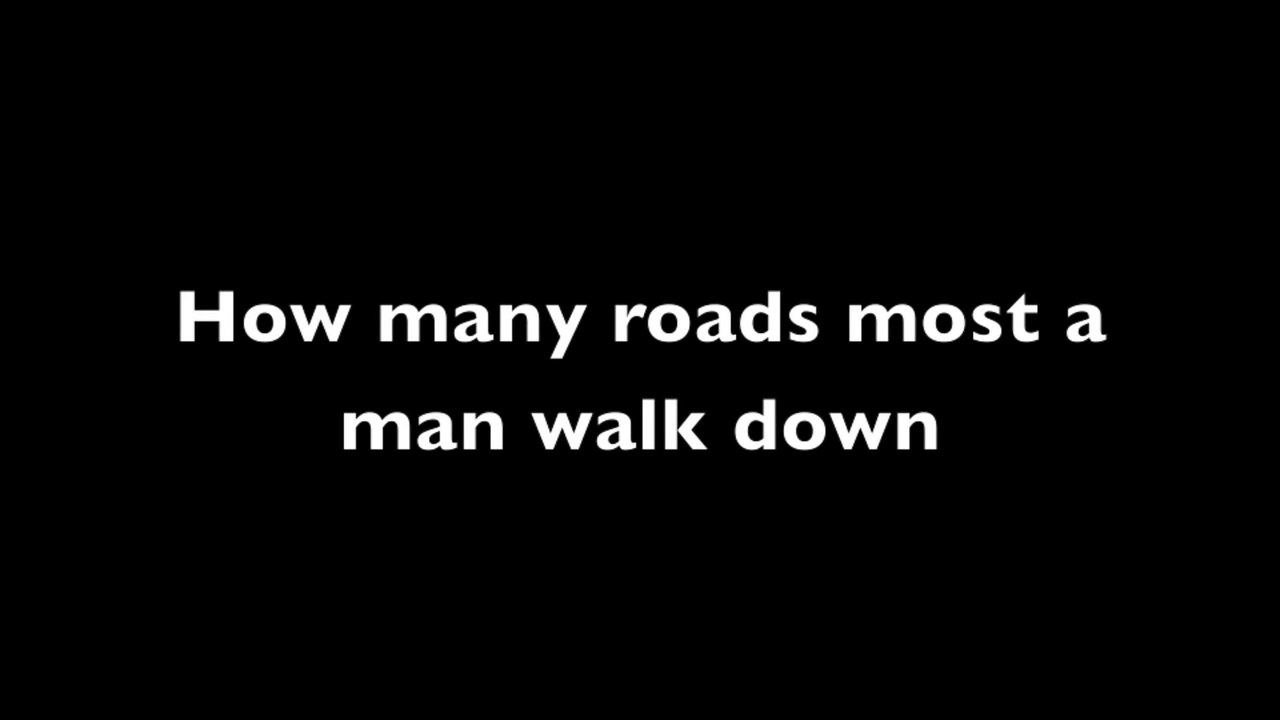 Blowin' In The Wind lyrics (Bob Dylan)