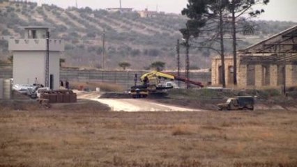 Suriye Sınırına Güvenlik Duvarı Örme Çalışmaları
