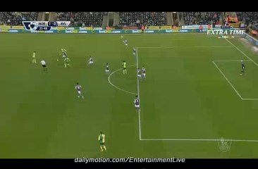 Norwich 1 - 0 Aston Villa Half Time Highlights Premier LEague