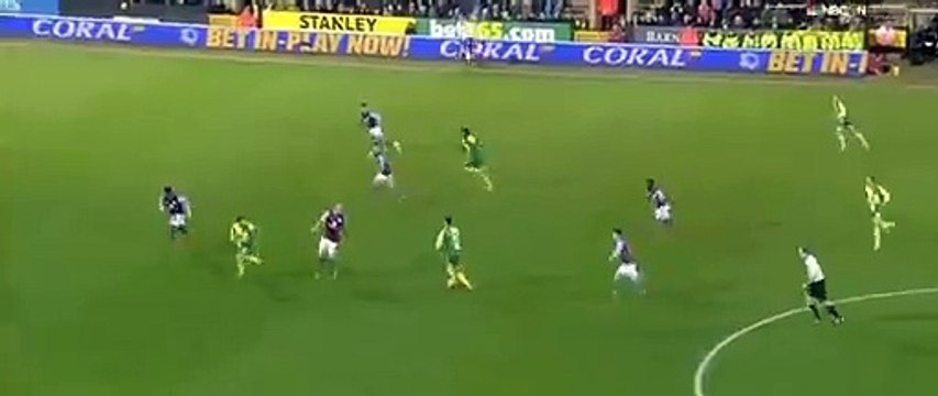 Dieumerci Mbokani Goal - Norwich 2 - 0 Aston Villa - 28_12_2015