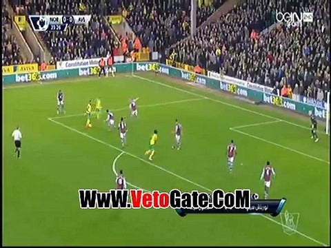 نوريتش سيتى يفوز بثنائيه نظيفه امام استون فيلا