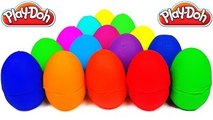 LEARN COLORS for Children w/ Play Doh Surprise Eggs Spiderman FROZEN Hulk Cars 2 Playdough