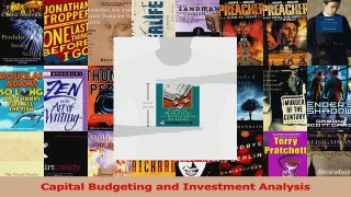 PDF Download  Capital Budgeting and Investment Analysis Read Online