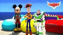 Disney Toy Story Sheriff Woody and Buzz Lightyear ridin Lightning McQueen Disney Cars