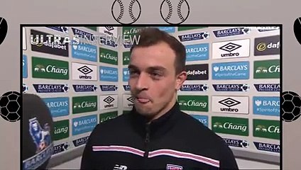 Everton 3-4 Stoke City - Xherdan Shaqiri Post Match interview - proud of Stoke spirit