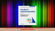 Download  Handbuch Ingenieurgeodäsie Management im Ingenieurbüro PDF Frei
