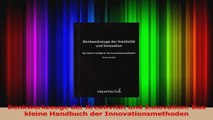 Download  Denkwerkzeuge der Kreativität und Innovation Das kleine Handbuch der Innovationsmethoden Ebook Frei