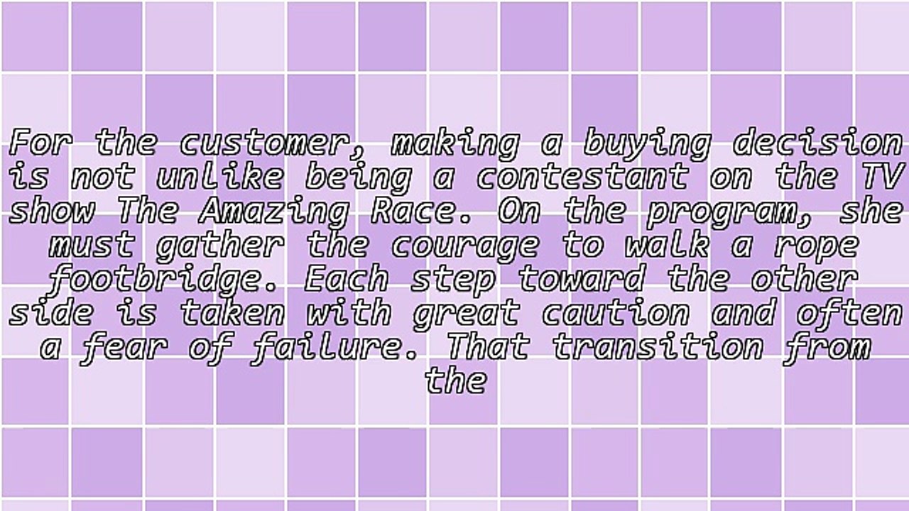 Why Is Making a Buying Decision Like Being on the Amazing Race TV Show?