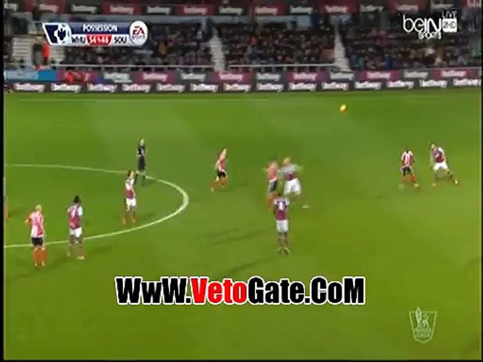 "ساوثهامتون"يتقدم بهدف امام "وست هام" بالشوط الاول