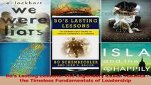 Bos Lasting Lessons The Legendary Coach Teaches the Timeless Fundamentals of Leadership Read Online