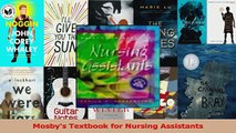 Download  Mosbys Textbook for Nursing Assistants Ebook Free