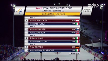 Slalom géant parallèle H, Alta Badia (21 décembre 2015), (1 sur 2 = premier tour)