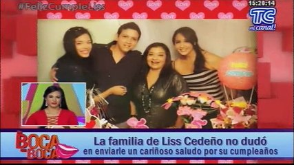 La familia de Liss Cedeño no dudó en enviarle un cariñoso saludo por su cumpleaños