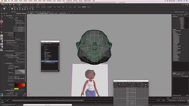 Tutoriel Modélisation et Animation d'un Personnage Féminin sous Maya - Partie 04 - Modélisation de la tête - suite