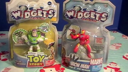 Iron Man & Buzz Lightyear Widgets Wind-Up Toys Review! 2012 Stocking Stuffers by Bin's Toy Bin