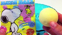 Bath balls & Play Doh Stop Motion SNOOPY Bath Powder Ball スヌーピー バスボール 入浴剤