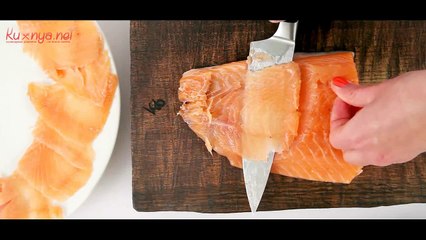 Карпаччо из лосося - видео  рецепт
