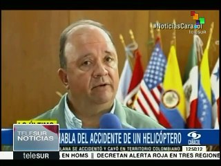 Ministro: Helicóptero venezolano cayó sobre Colombia por accidente
