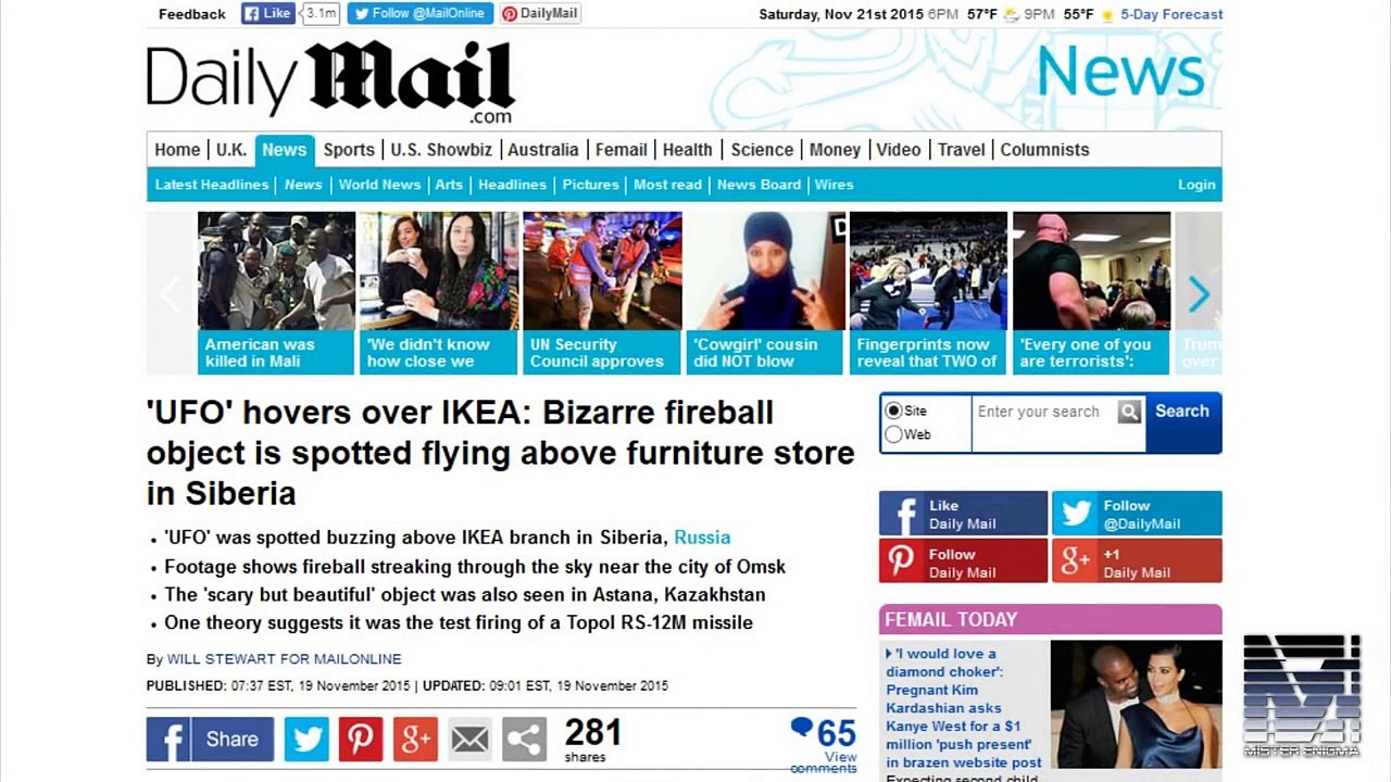 UFO Mysteries: UFO Shoots Down Russian Proton Rocket. Amazing Footage. -UFO-