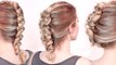 Rockstar hairstyles ★ Faux hawk braid/updo tutorial ★ Loop dutch braid, medium long hair