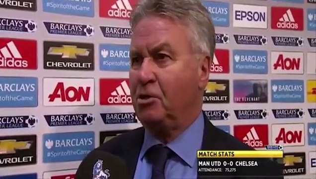 Manchester United 0-0 Chelsea - Guus Hiddink Post Match Interview - Happy With Point