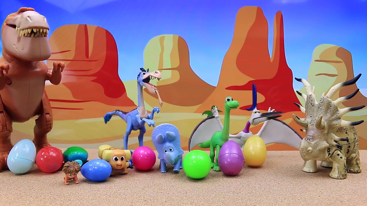 The Good Dinosaur Forrest Woodbrush Surprise Egg Party with Arlo and ...