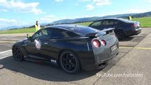 950HP Nissan GT-R R35 Spec-V vs 890HP Audi RS6 4F vs 1200HP Porsche 9ff GTronic