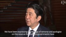 Abe hails Japan South Korea aid for 'comfort women' wartime sex slaves agreement