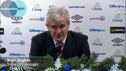 Mark Hughes 'delighted' with Stoke City 4-3 win at Everton