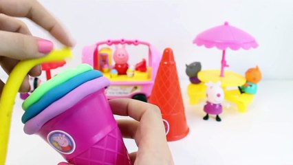 下载视频: Play Doh Ice Creams Rainbow Ice Cream Peppa Pig Ice Cream Parlor Playset Playdough Toy Vid