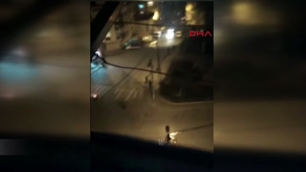 Araç geçerken böyle patlama oldu