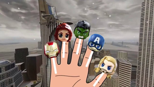 LOLLIPOP FINGER FAMILY AVENGERS HULK IRONMAN BLACK WIDOW SUPERHEROES CAKE POP ICE CREAM RHYMES