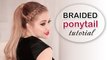 Party hair tutorial: braided ponytail ★ High ponytail with extensions