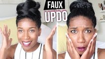The FAUX Updo 2 Ways + Natural Hair PSA | Naptural85