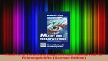 PDF Download  Macht und Verantwortung Ein AntiMachiavelli für Führungskräfte German Edition PDF Full Ebook