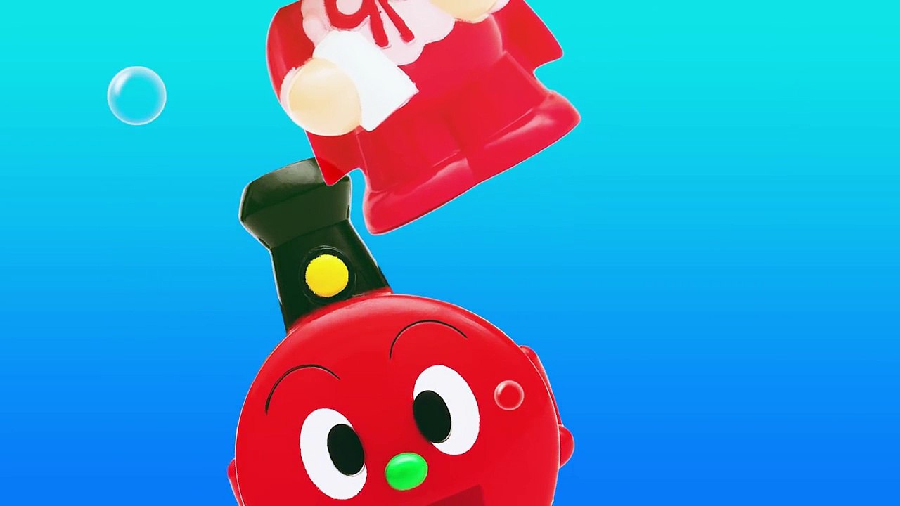 アンパンマンおもちゃアニメ きせかえ遊び17 SLマン編 PPCandy Channel An...