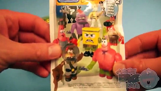 SpongeBob SquarePants Party! Opening HUGE Surprise Egg Blind Bag Mega Bloks