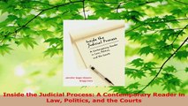 Read  Inside the Judicial Process A Contemporary Reader in Law Politics and the Courts Ebook Free